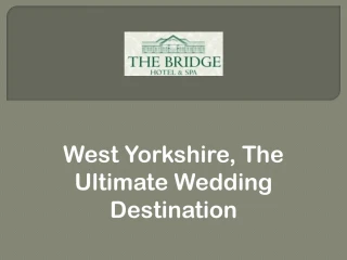 Find Conference Facilities Near Leeds - slide 1