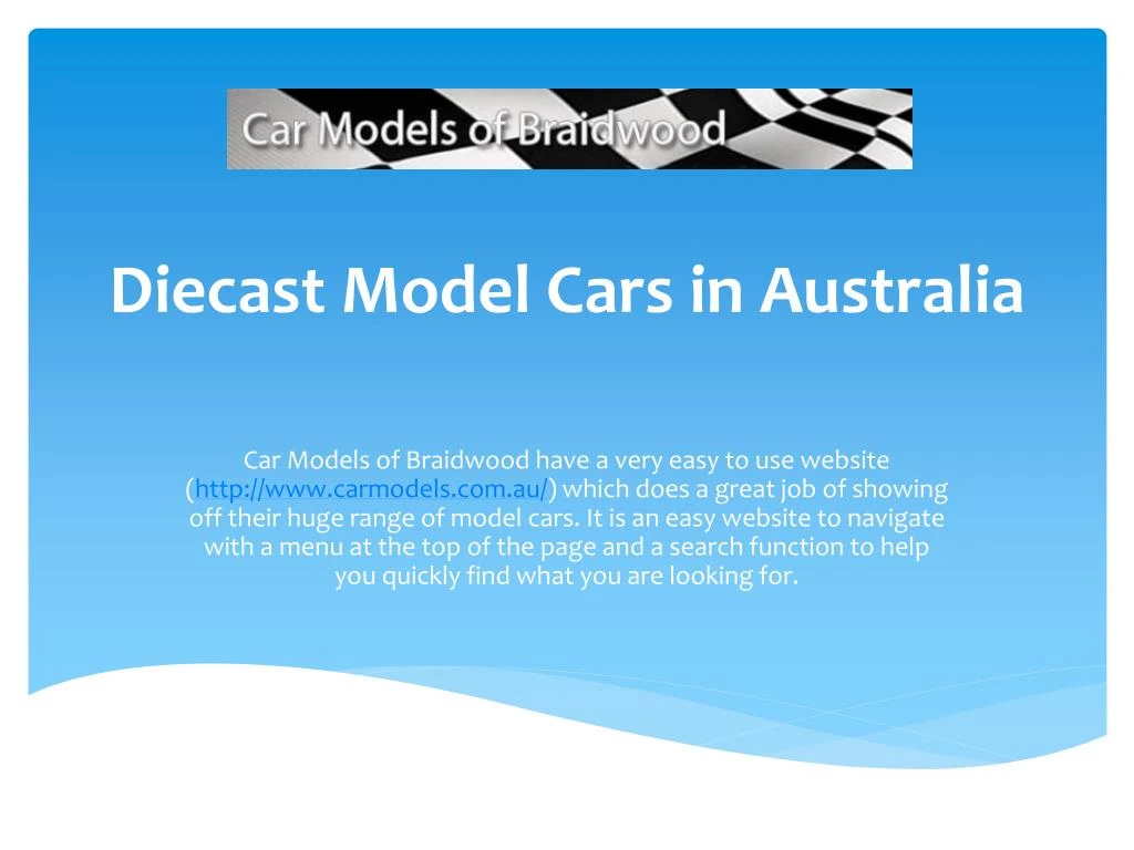 diecast model cars in australia