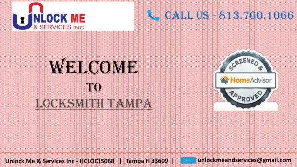 Locksmith Tampa- Best Locksmith Company in Tampa