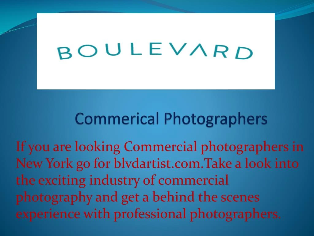 commerical photographers