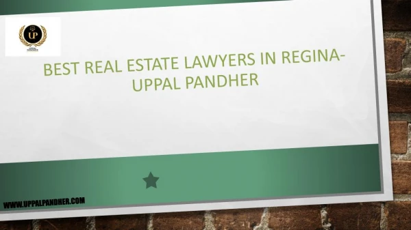 Best Real Estate Lawyers in Regina