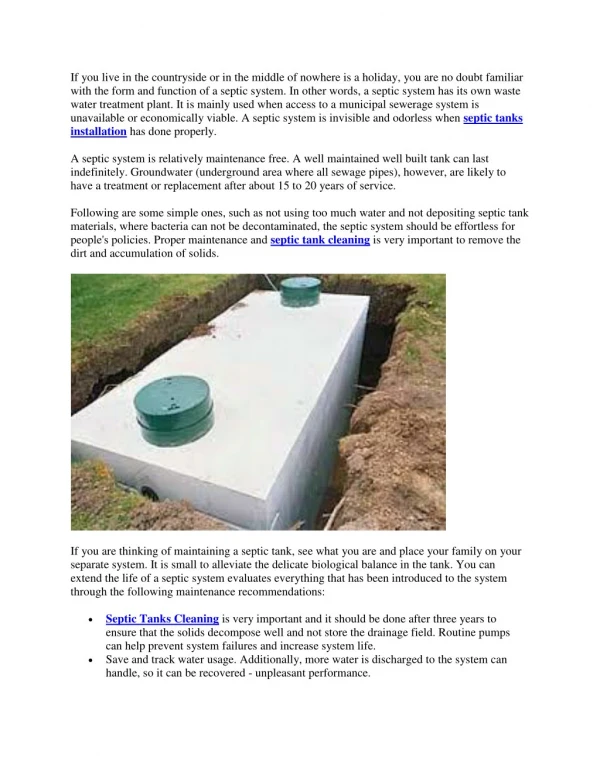 How to take care of your septic system