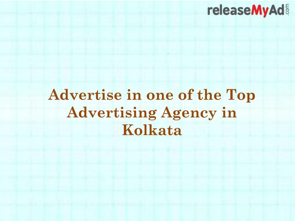 advertise in one of the top advertising agency