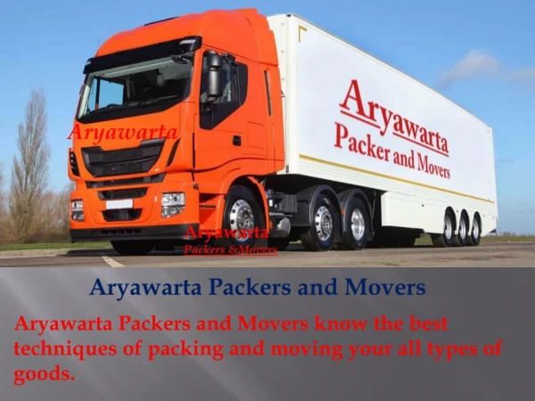 Packers and mover in patna - aryawarta packers and movers