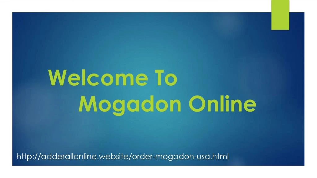 welcome to mogadon online
