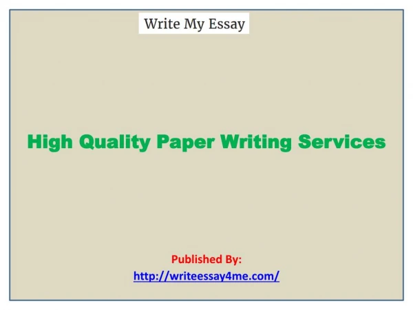 About Write My essay