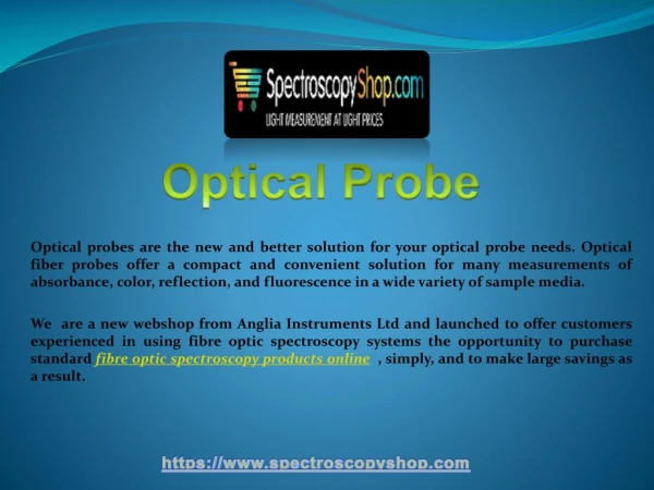 Fibre Optic Spectrometer