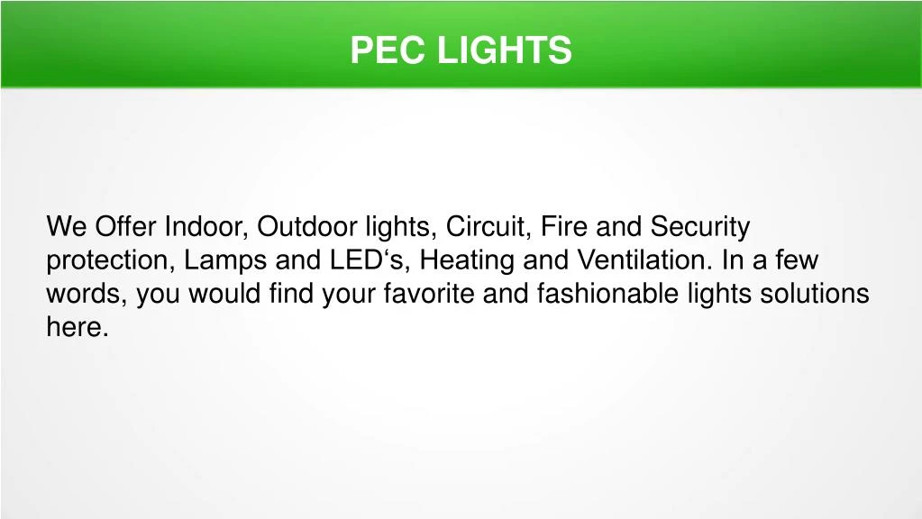 pec lights
