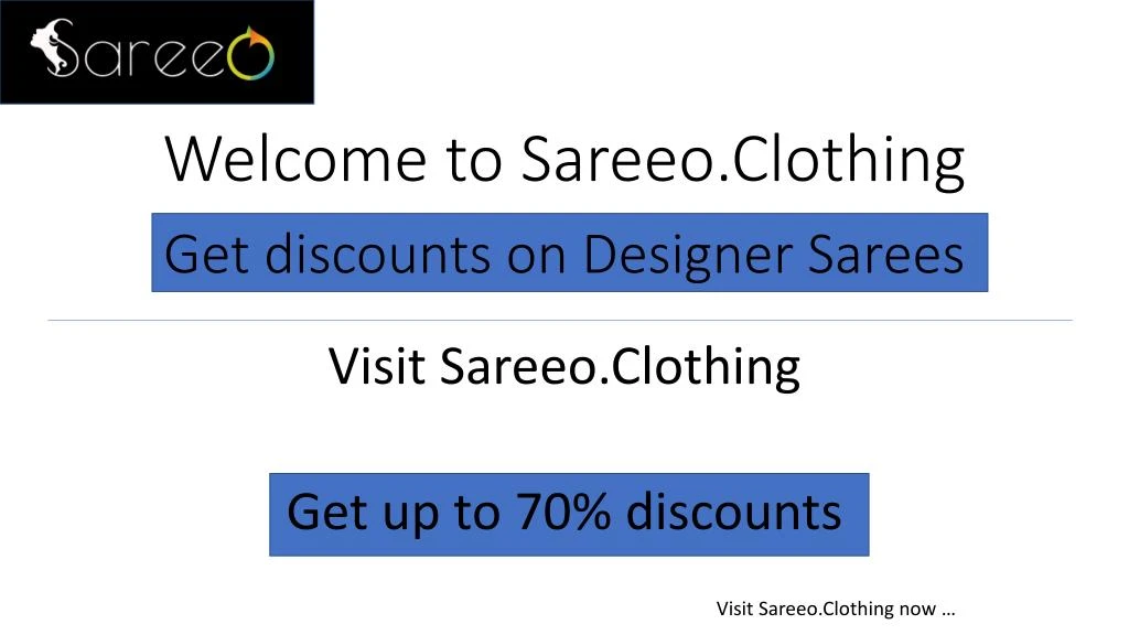 welcome to sareeo clothing