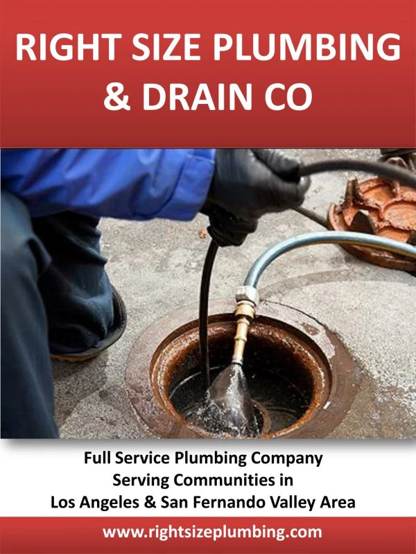Right Size Plumbing & Drain Co, Inc