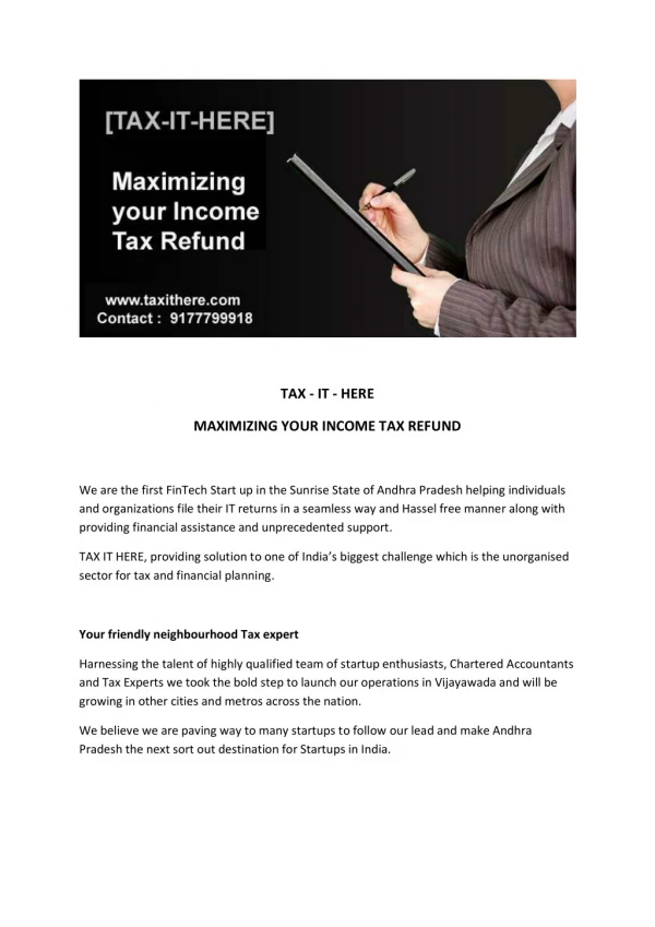 File your returns | Individual income return filing