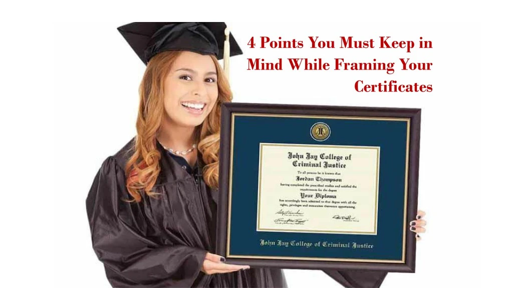 4 points you must keep in mind while framing your