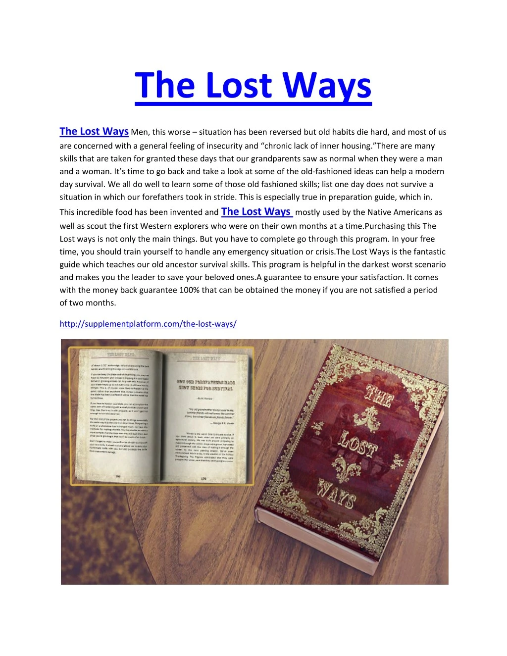 the lost ways