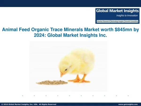 Animal Feed Organic Trace Minerals Market trends research and projections for 2017-2024