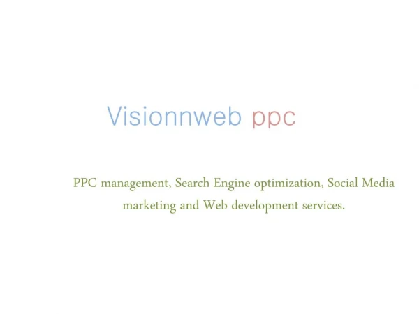 Visionwebppc about us