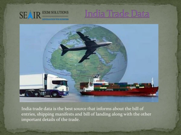 Importance of India Trade Data For International Trade