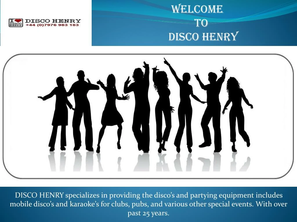 welcome to disco henry