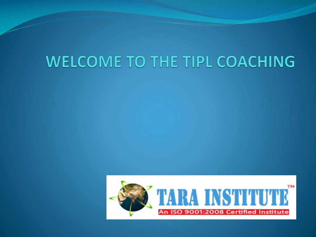 welcome to the tipl coaching