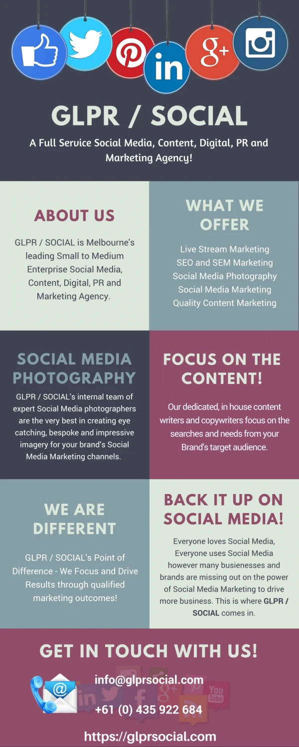 PR and Marketing Agency - GLPR / Social