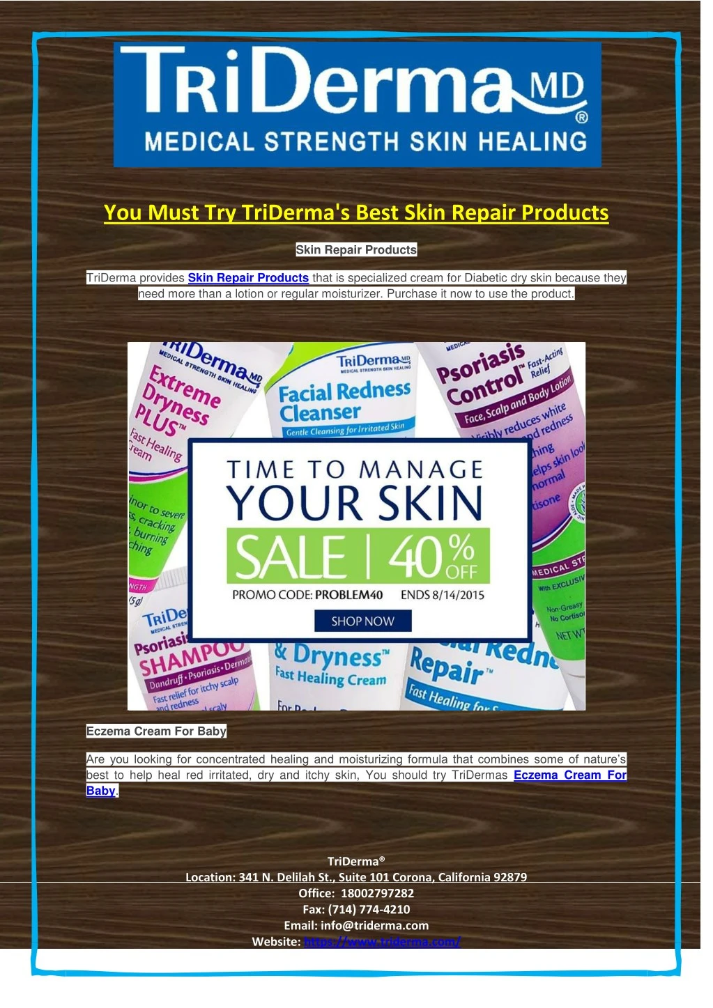 you must try triderma s best skin repair products