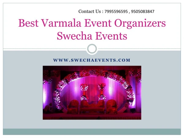 Varmala Event Organizers in Hyderabad