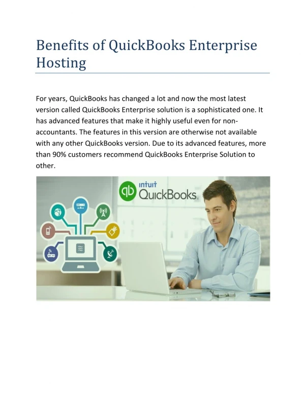 Benefits of QuickBooks Hosting Services