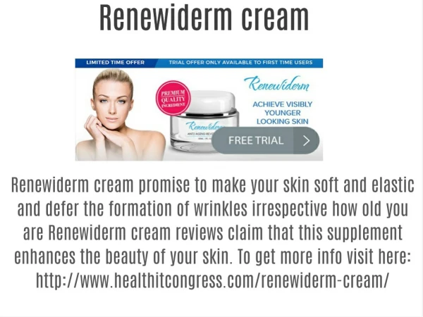 Renewiderm cream