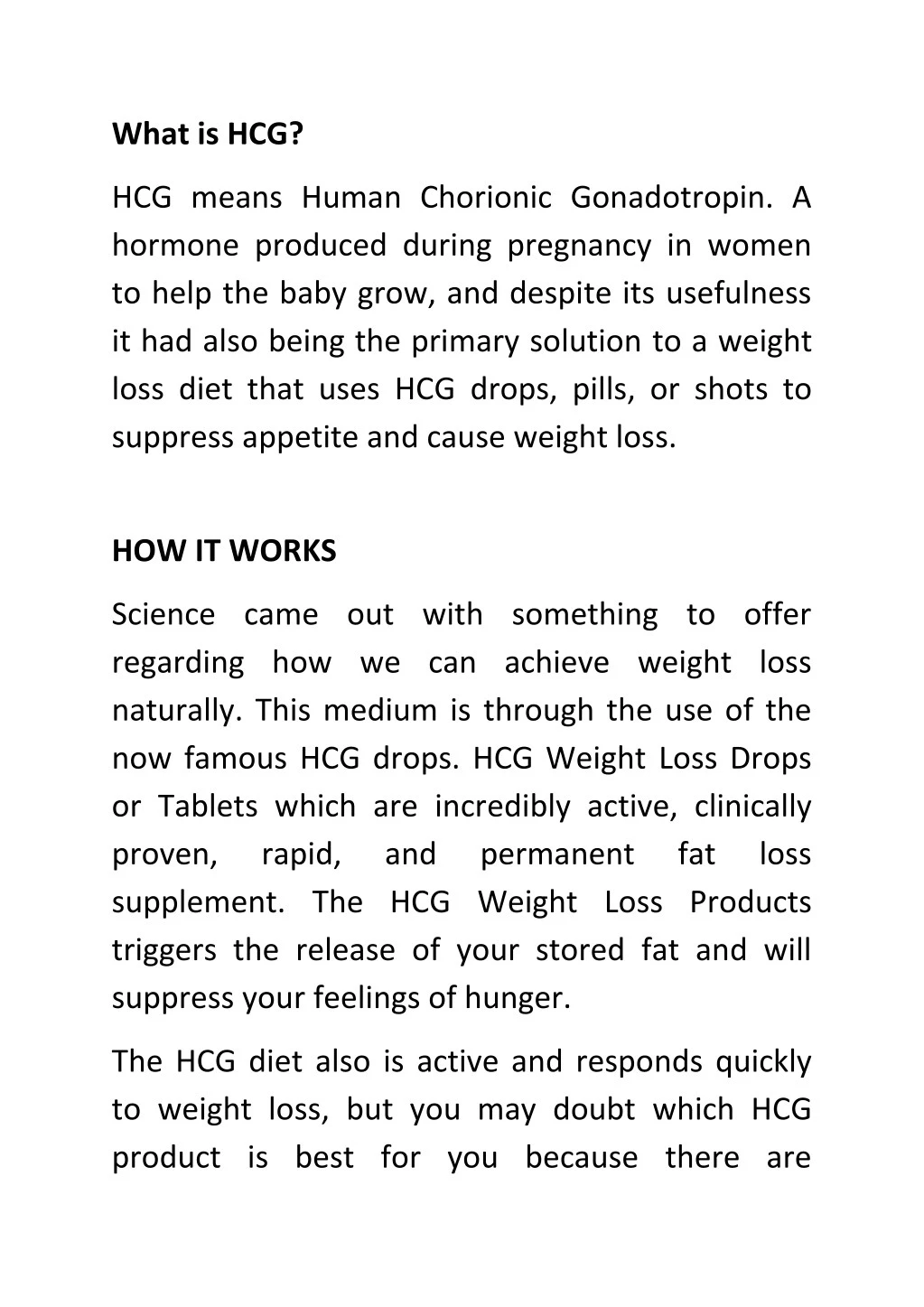 what is hcg