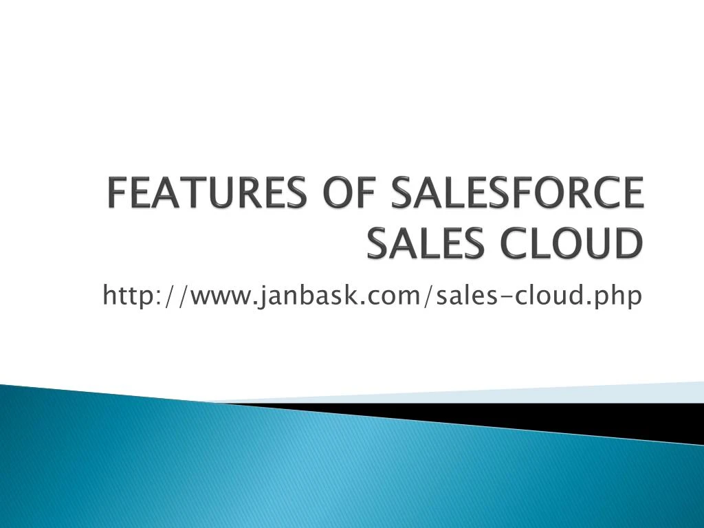 features of salesforce sales cloud