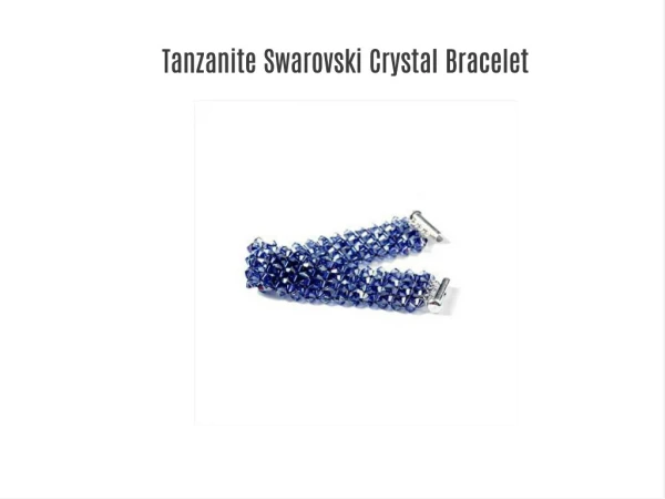 Tanzanite Swarovski Crystal Bracelet