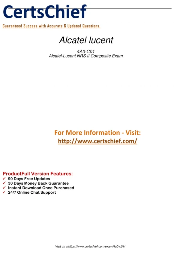 4A0-C01 PDF Demo Download