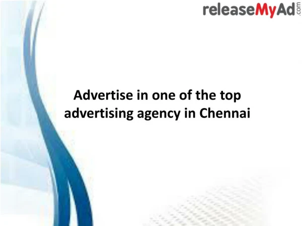 Chennai Advertisement Booking Online.