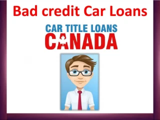 Bad credit Car Loans - slide 1