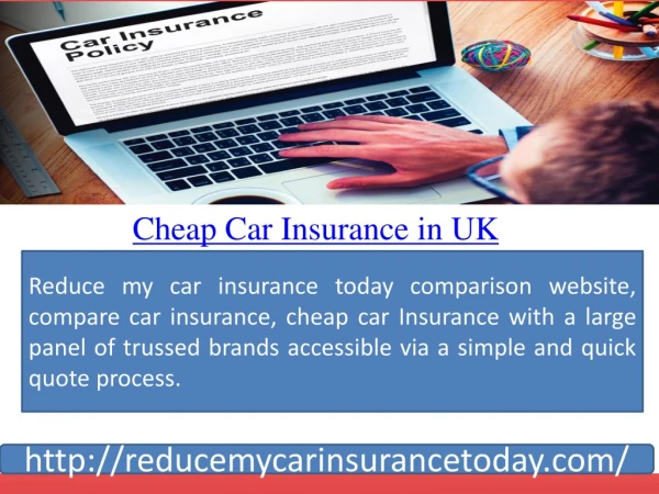 Cheap Car Insurance in UK-Comparison Car Insurance