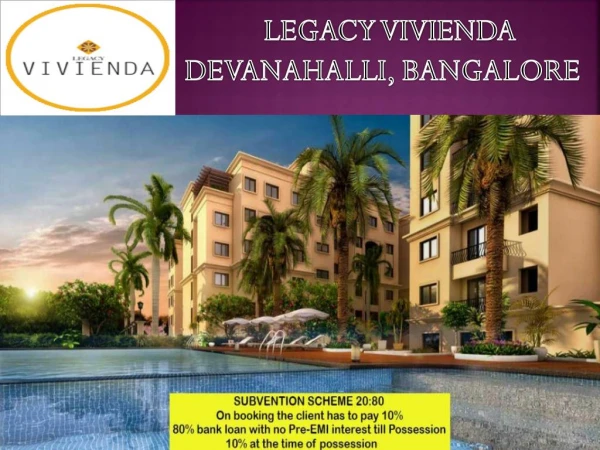 Legacy Vivienda - Buy Luxury Flats in Bangalore, Call: ( 91) 7289089451