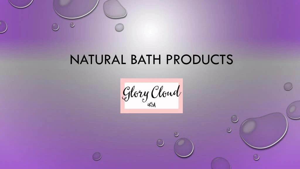 natural bath products