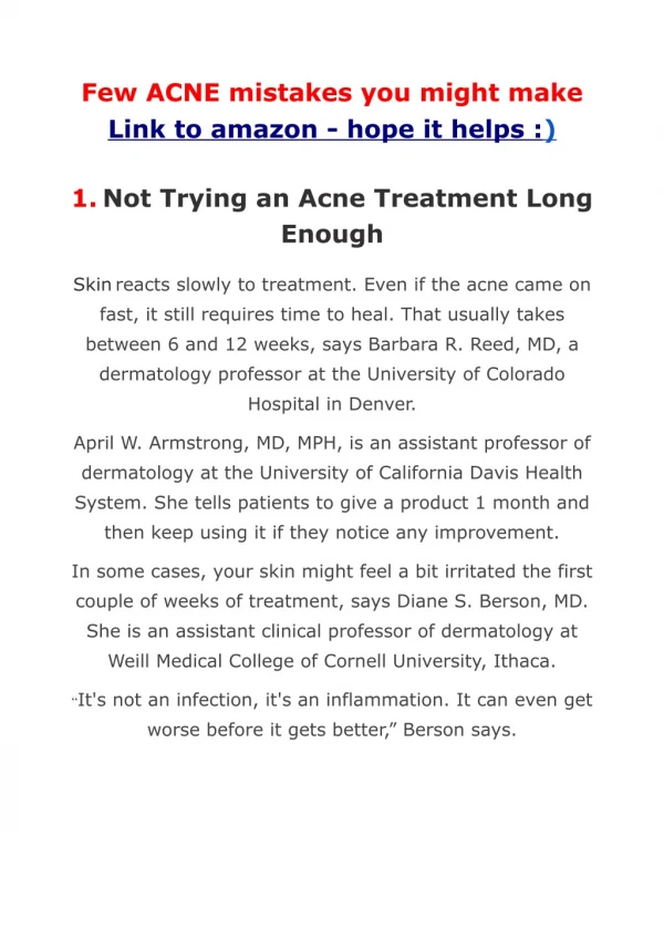 Acne Skin Tips Mistakes Rid Of Get