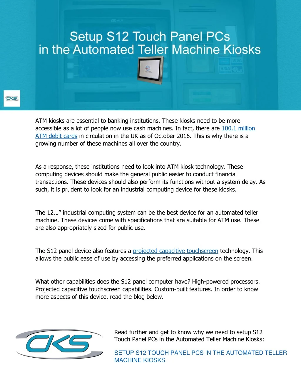 atm kiosks are essential to banking institutions