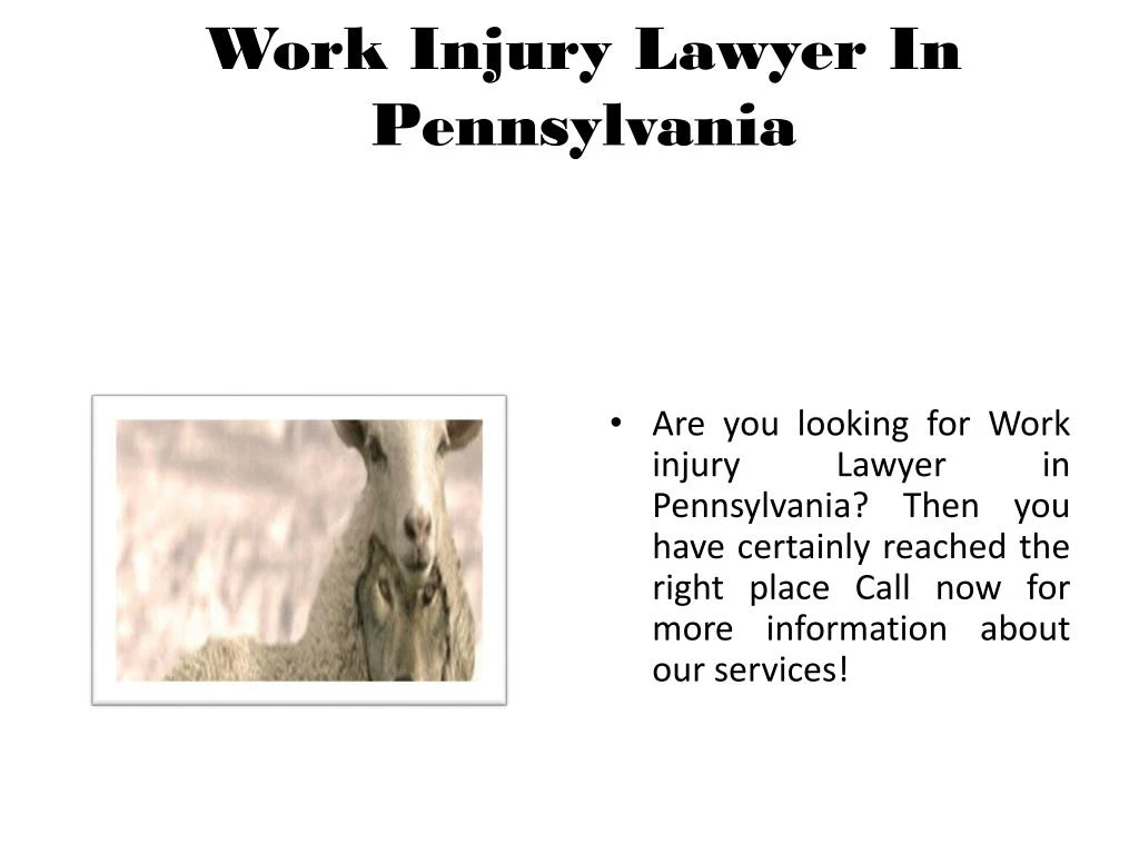 work injury lawyer in pennsylvania