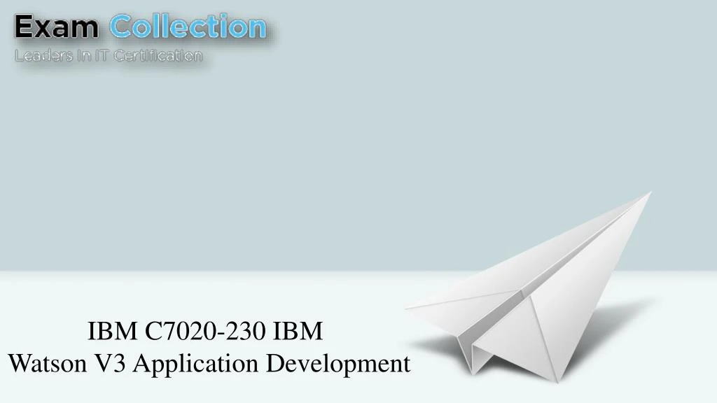 ibm c7020 230 ibm watson v3 application