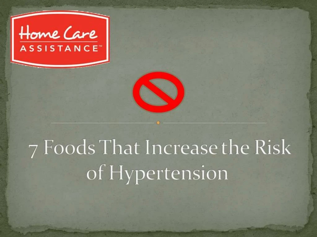 7 foods that increase the risk of hypertension