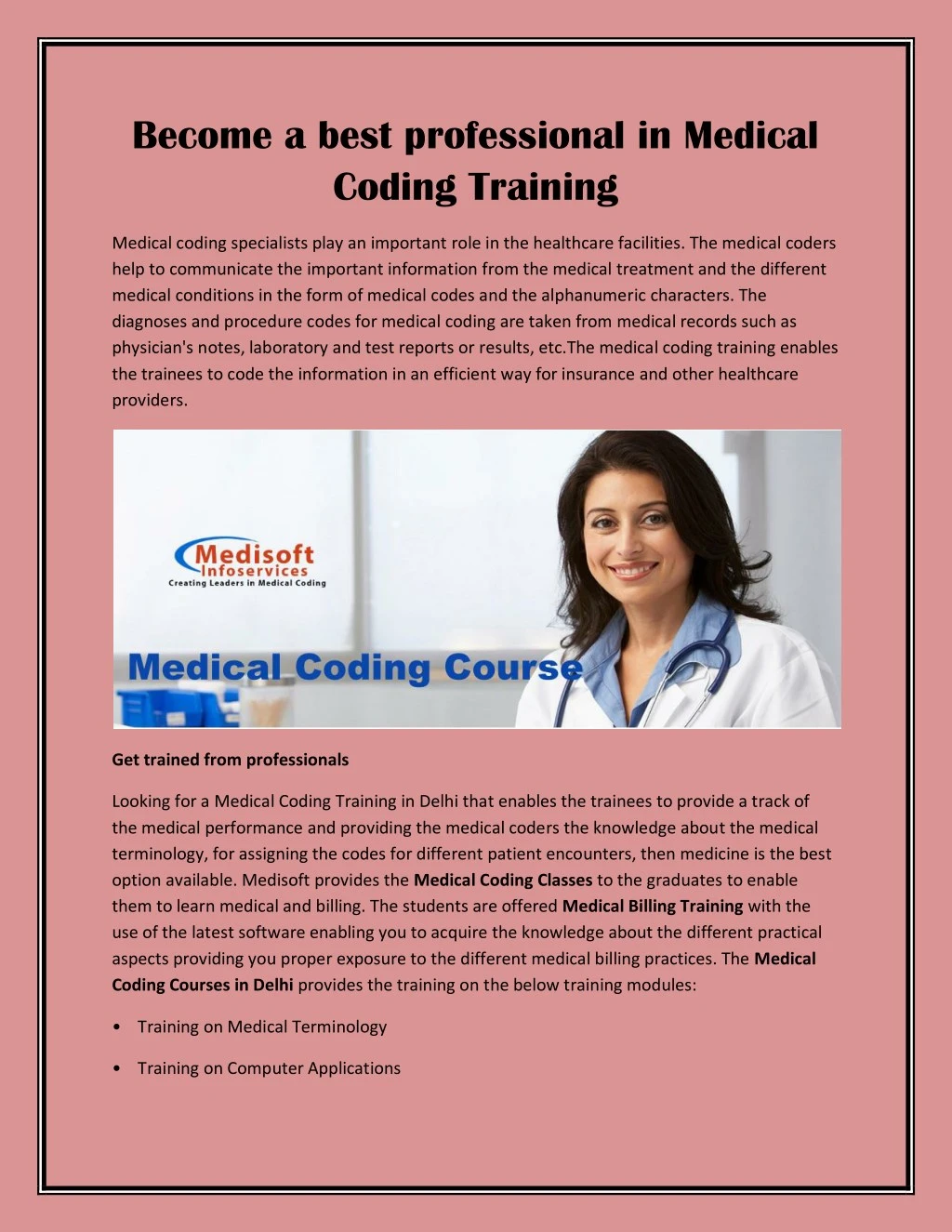 become a best professional in medical coding