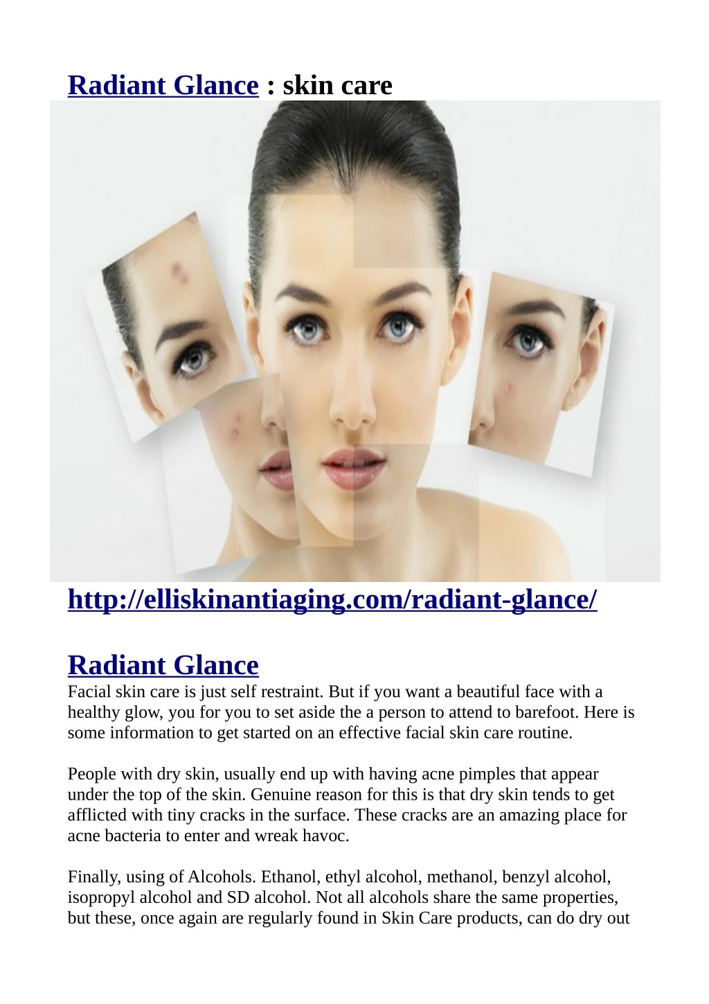 radiant glance skin care