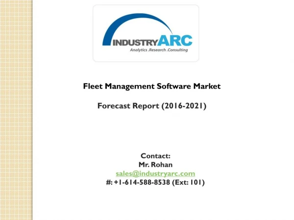 Fleet Management Software Market is propelling to grow poising at CAGR value