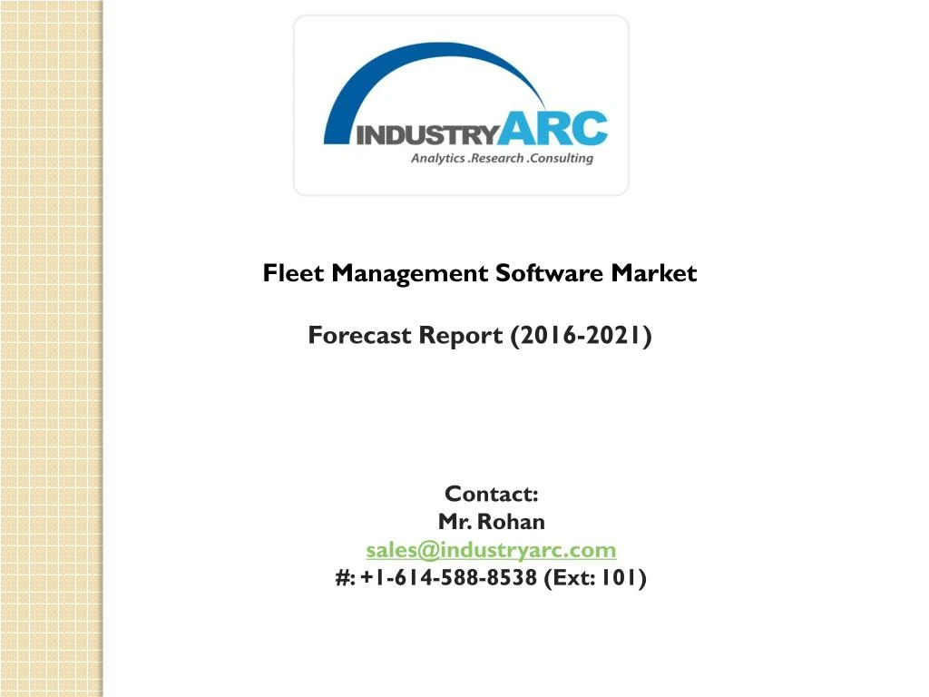 fleet management software market forecast report