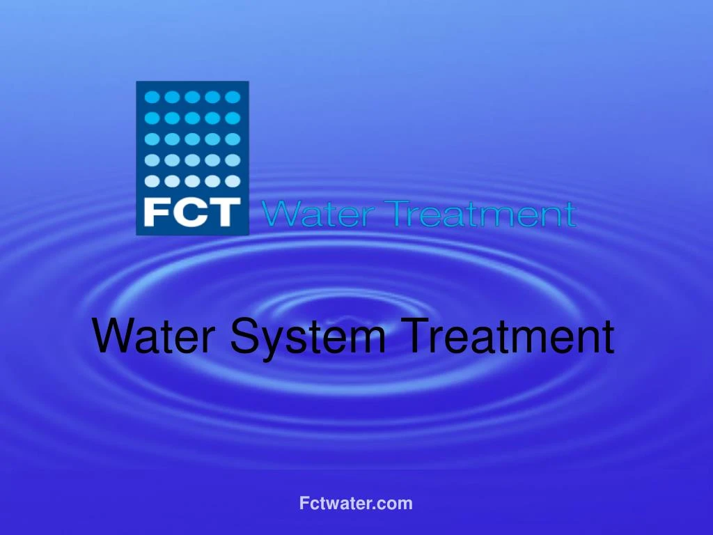 water system treatment