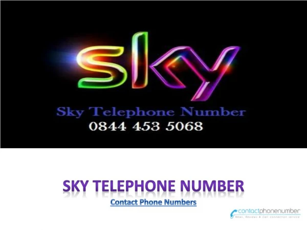 Call Sky Telephone Number 0844 453 5068