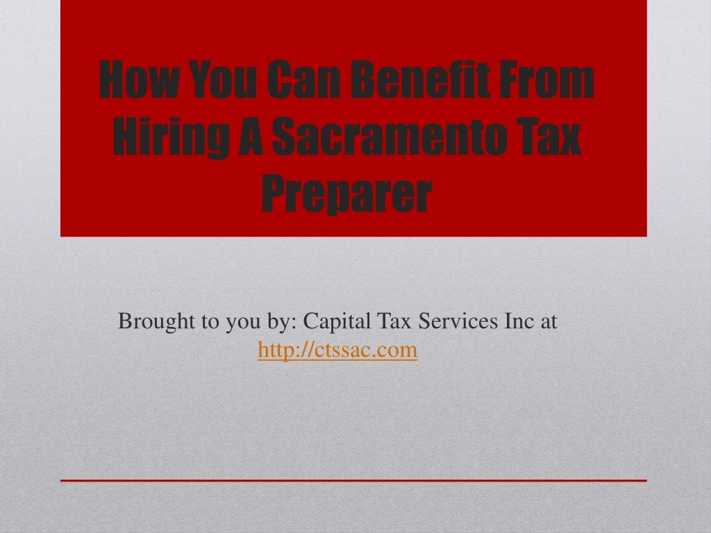 how you can benefit from hiring a sacramento