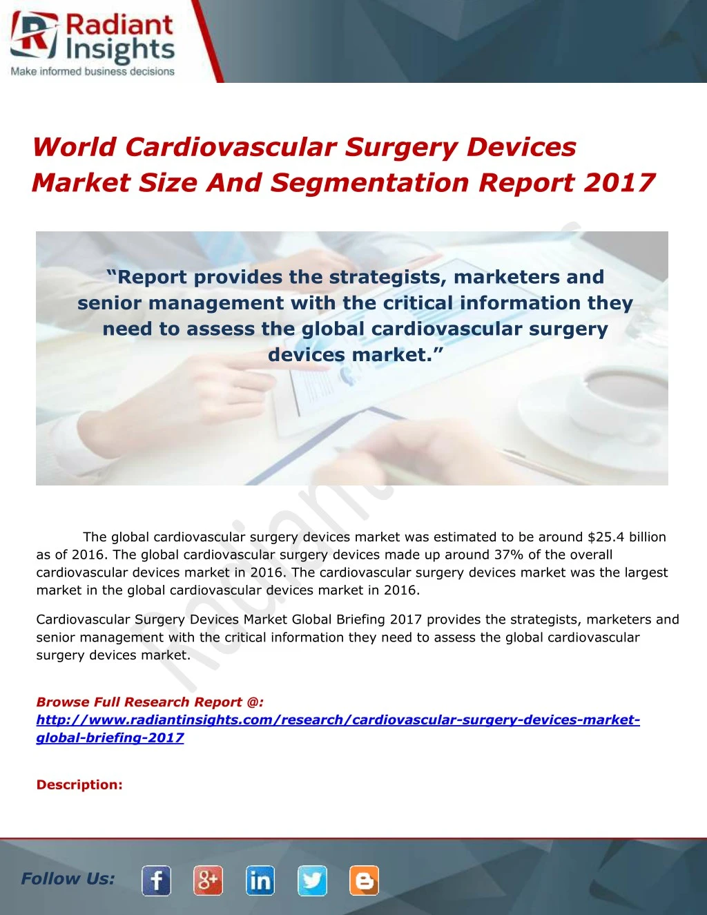 world cardiovascular surgery devices market size