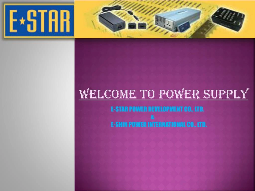 welcome to power supply